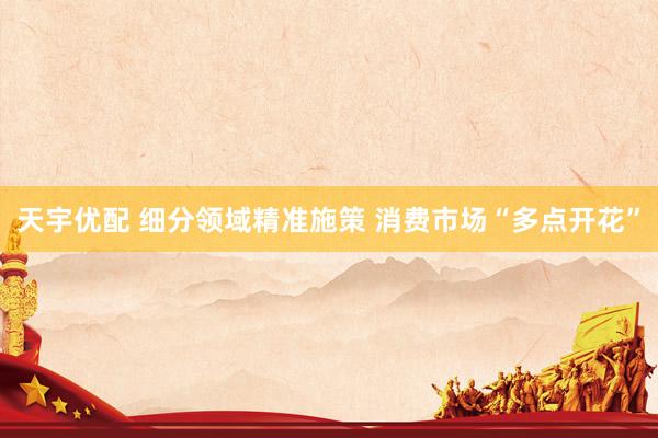 天宇优配 细分领域精准施策 消费市场“多点开花”